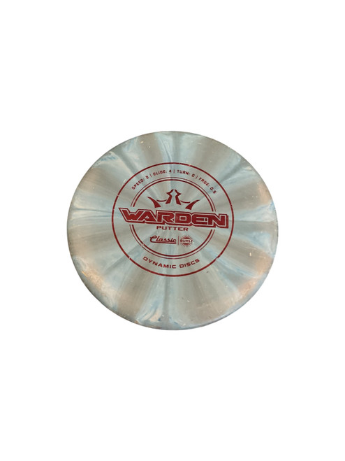 Vist Large View of Product Image Which is Used Dynamic Discs WARDEN BURST Disc Golf Putter Royal Blue