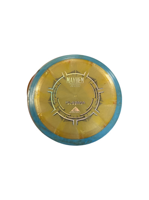 Vist Large View of Product Image Which is Used Axiom MAYHEM Disc Golf Driver Yellow