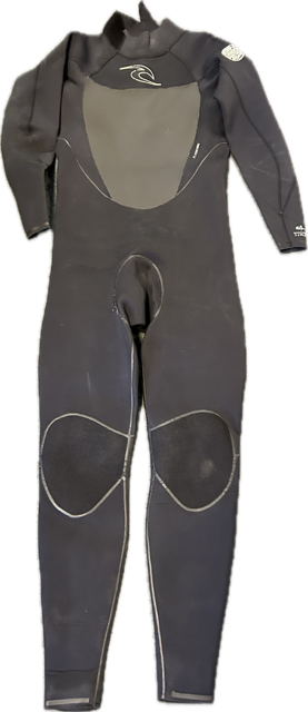 Vist Large View of Product Image Which is Used Rip Curl DAWN PATROL E4 Mens Full Wetsuit Black LG Tall