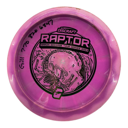 Vist Large View of Product Image Which is Used Discraft RAPTOR Disc Golf Driver Pink 176g
