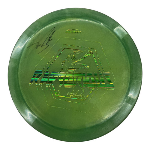 Vist Large View of Product Image Which is Used Discraft RAPTORIOUS Disc Golf Driver Green 177g
