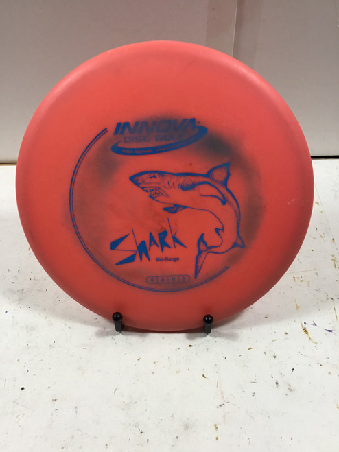 Vist Large View of Product Image Which is Used Innova DX SHARK Disc Golf Mid Range Orange 175g