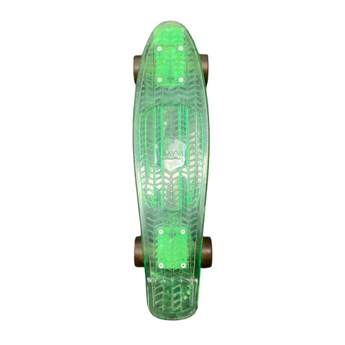 Vist Large View of Product Image Which is Used PENNY SKATEBOARD W/LIGHTUP WHEELS Complete Skateboard Green 6 1/2"