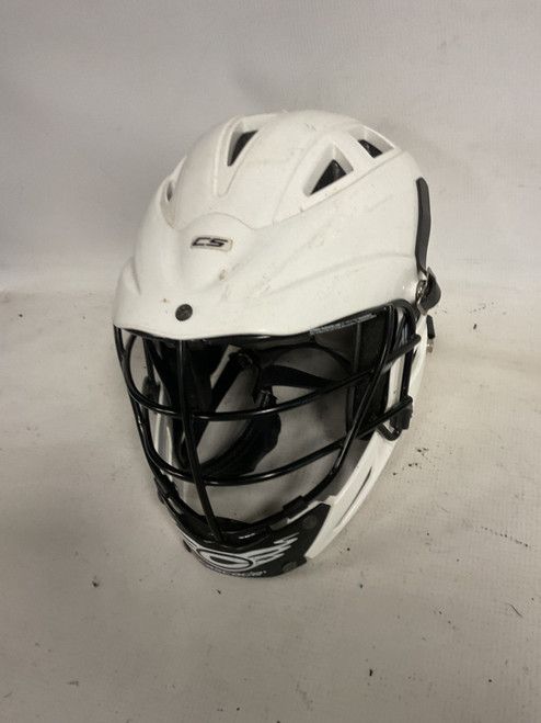 Vist Large View of Product Image Which is Used Cascade CS Lacrosse Helmet White One Size