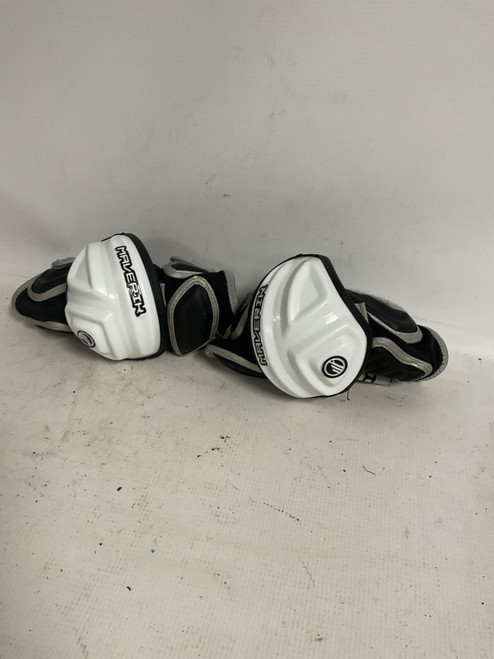 Vist Large View of Product Image Which is Used Maverik ROME Lacrosse Arm Pads/Guards White LG
