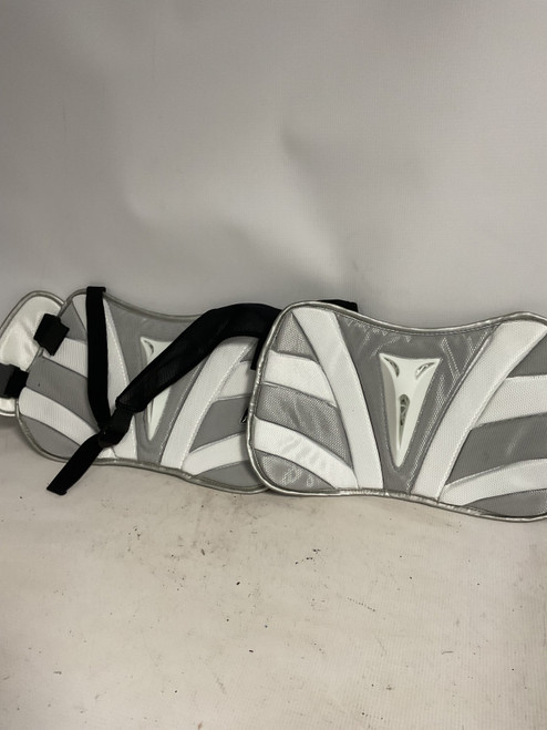 Vist Large View of Product Image Which is Used STX AGENT Lacrosse Rib Pads White MD