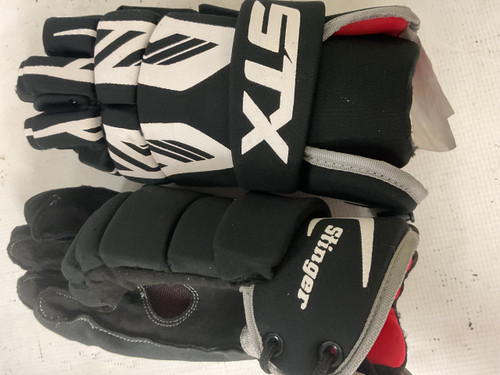 Vist Large View of Product Image Which is Used STX STINGER Lacrosse Gloves Mens Black 13"