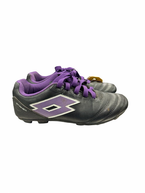 Vist Large View of Product Image Which is Used Lotto BLACK Soccer Cleats Black Junior 02