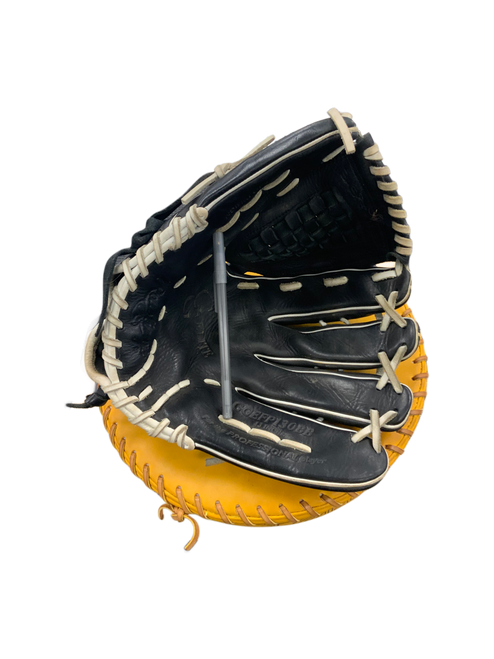 Vist Large View of Product Image Which is Used Rawlings GGEFP130BB BB/SB Glove RH Throw Black 13"