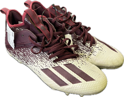 Vist Large View of Product Image Which is Used Adidas ADIZERO Adult FB Cleats Wine Red Senior 11