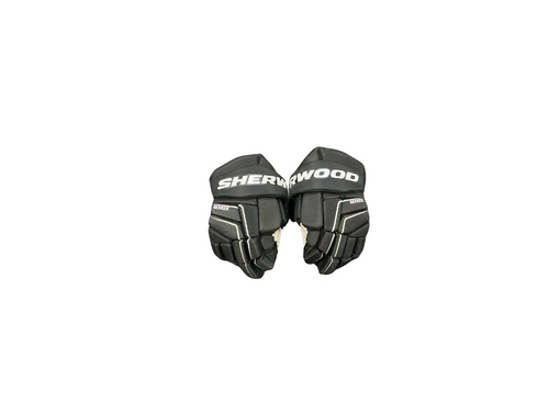 Vist Large View of Product Image Which is Used Sher-wood REKKER ICON Junior Gloves Black 9"