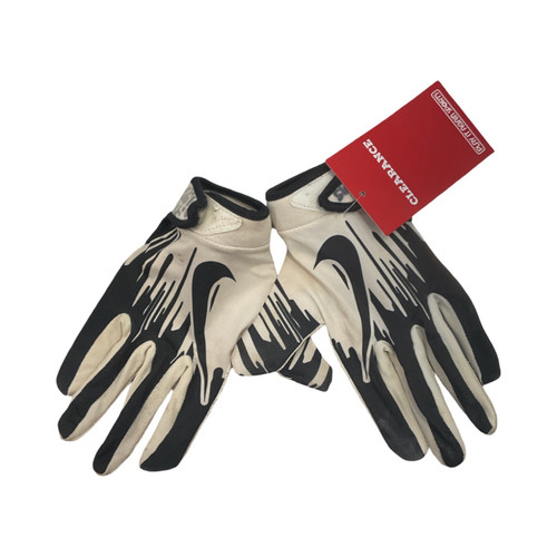 Vist Large View of Product Image Which is Used, Nike Football Receiver Gloves, White, Youth