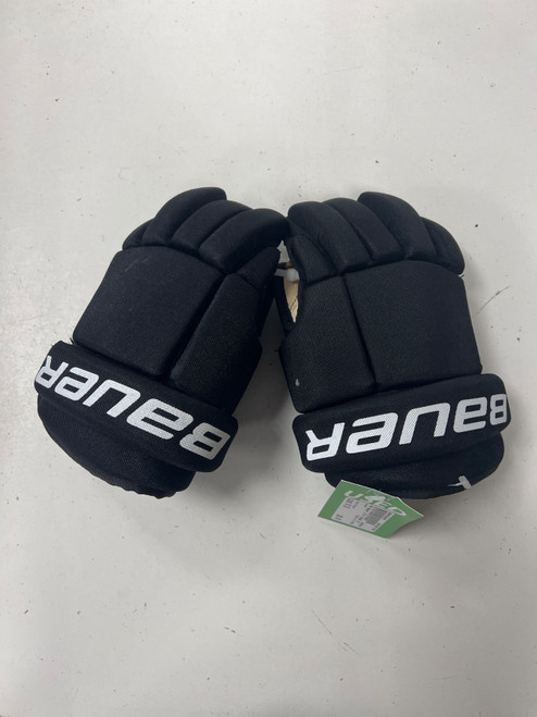 Vist Large View of Product Image Which is Used Bauer JT19 TOEWS Junior Gloves Black 10"