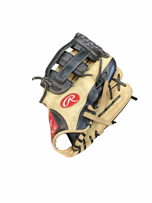Vist Large View of Product Image Which is Used Rawlings GG ELITE BB/SB Glove RH Throw Black And Natural 11 3/4"