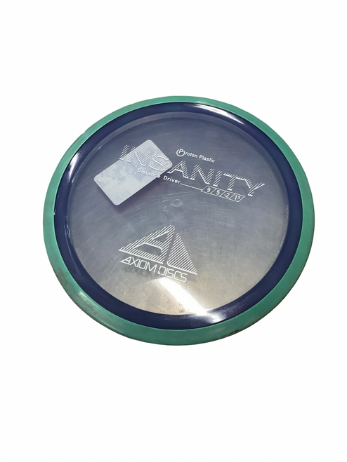 Vist Large View of Product Image Which is Used Axiom INSANITY Disc Golf Driver Turquoise