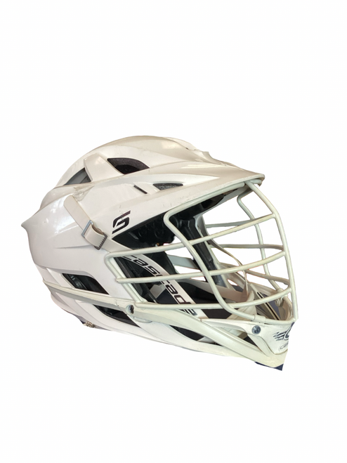 Vist Large View of Product Image Which is Used Cascade S Lacrosse Helmet White One Size