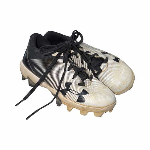 Vist Large View of Product Image Which is Used Under Armour BASEBALL BB/SB Cleats Black Youth 12.0