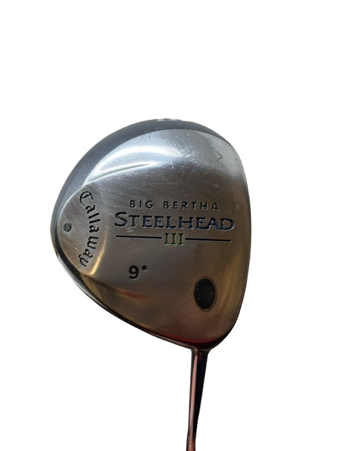 Vist Large View of Product Image Which is Used Callaway BIG BERTHA STEELHEAD III Mens Driver RH 9.0 Degree