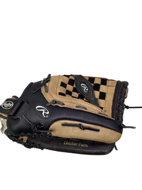 Vist Large View of Product Image Which is Used Rawlings RSB 14 SLOWPITCH BB/SB Glove RH Throw Black 14"
