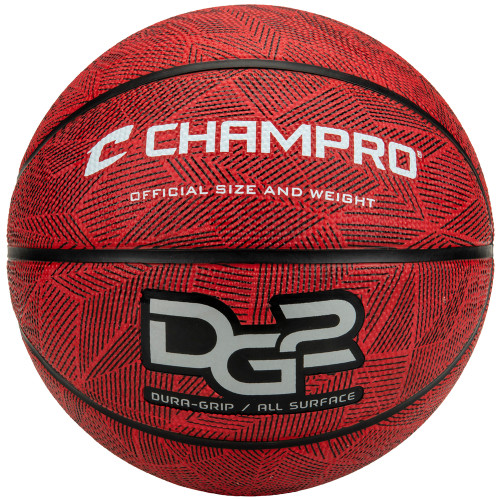 Vist Large View of Product Image Which is Champro Dura-Grip 230 Junior 27.5-inch Basketball, Red