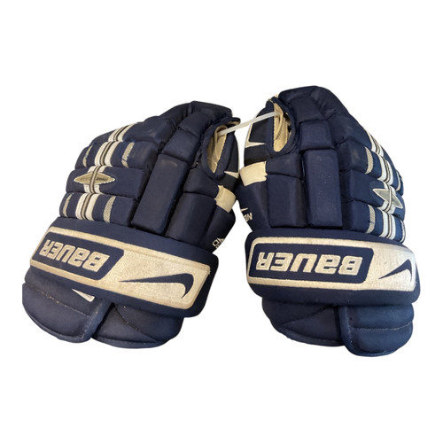 Vist Large View of Product Image Which is Used Bauer NBHPRO 14 HG Senior Gloves Navy Blue 14"