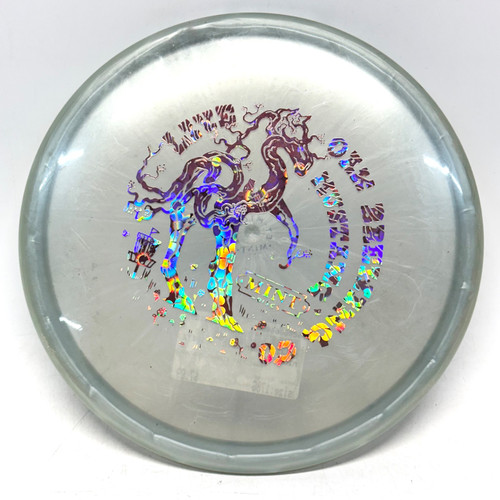 Vist Large View of Product Image Which is Used MINT ETERNAL MUSTANG Disc Golf Mid Range Silver 178g