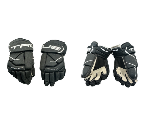 Vist Large View of Product Image Which is Used True CATALYST 9X3 Youth Gloves Black 9"