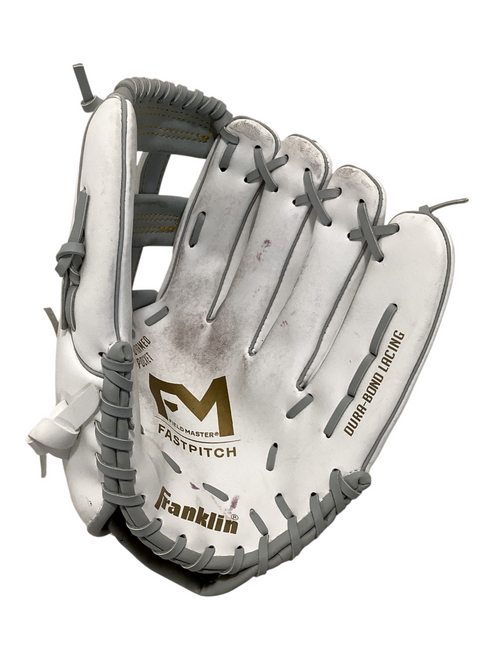 Vist Large View of Product Image Which is Used Franklin 22484 Baseball/Softball Glove Right Hand Throw White 11 1/2"
