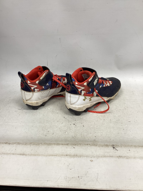 Vist Large View of Product Image Which is Used Under Armour BH CLEAT BB/SB Cleats Navy Blue Junior 03