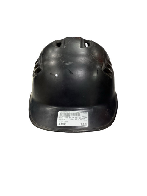 Vist Large View of Product Image Which is Used Rawlings BALCK BB HELMET Batting Helmet No Mask Black SM