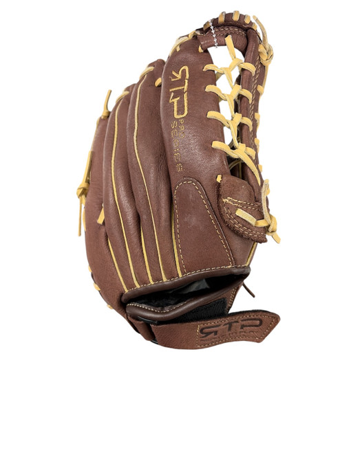 Vist Large View of Product Image Which is Used Franklin RTP BB/SB Glove RH Throw Brown 12"