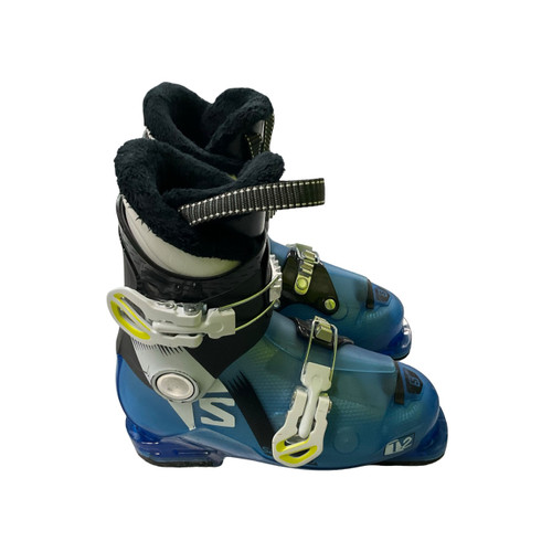 Vist Large View of Product Image Which is Used Salomon T2 Boys DH Ski Boot Navy Blue 210 MP - J02