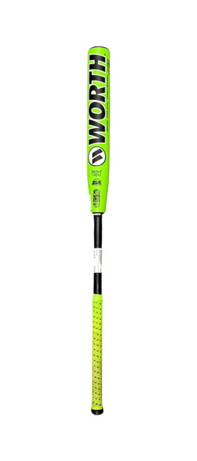 Vist Large View of Product Image Which is Like New! Worth BEDLAM XL BB/SB Slowpitch Bat 34"