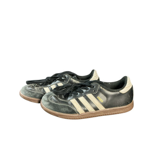 Vist Large View of Product Image Which is Used Adidas Soccer Indoor Shoes Black Junior 02