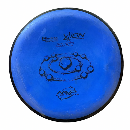 Vist Large View of Product Image Which is Used MVP ION Disc Golf Putter Royal Blue