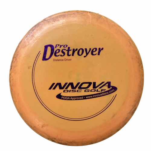 Vist Large View of Product Image Which is Used Innova PRO DESTROYER Disc Golf Driver Orange