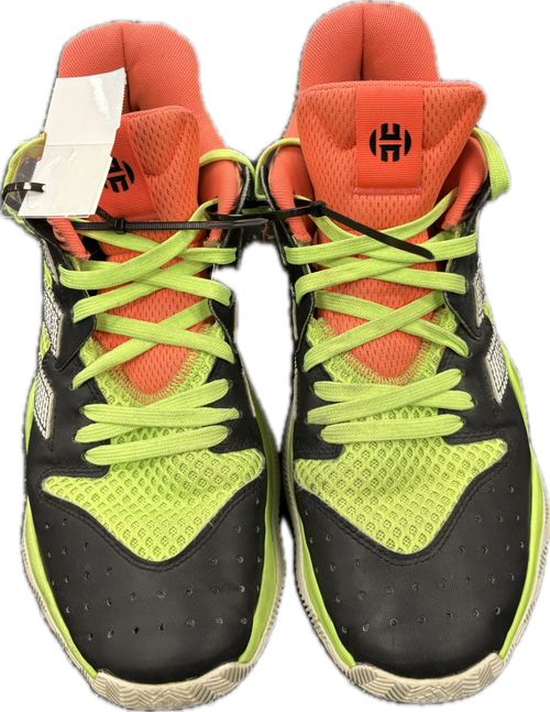 Vist Large View of Product Image Which is Used Adidas HARDEN STEPBACK Basketball Shoes M Black And Neon Green Senior 8.5