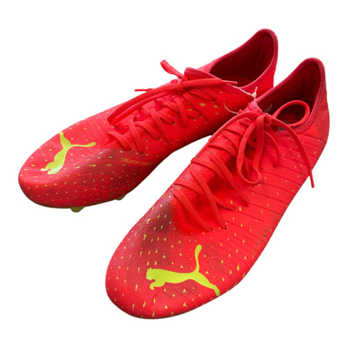 Vist Large View of Product Image Which is Used Puma Soccer Cleats Red Senior 13