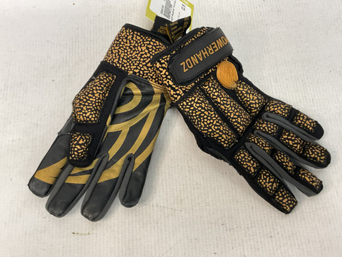 Vist Large View of Product Image Which is Used Exercise Gloves Black And Gold MD