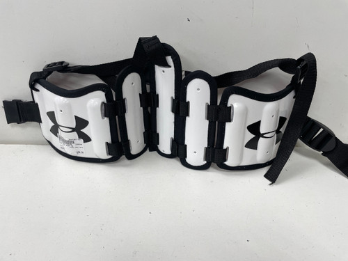 Vist Large View of Product Image Which is Used Under Armour HEAT GEAR Lacrosse Rib Pads White XS