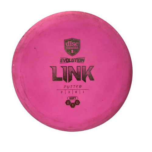 Vist Large View of Product Image Which is Used Discmania EVOLUTION LINK SOFT Disc Golf Putter Pink