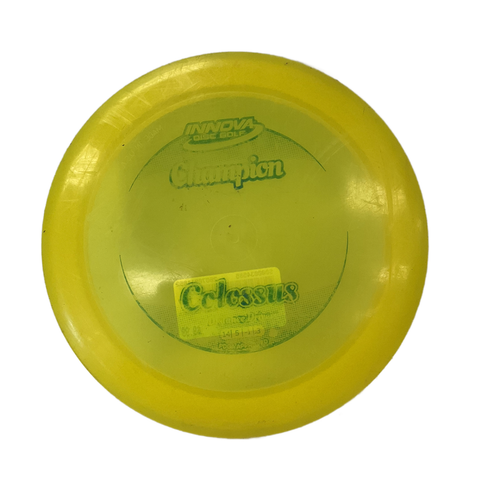 Vist Large View of Product Image Which is Used Innova COLOSSUS Disc Golf Driver Yellow