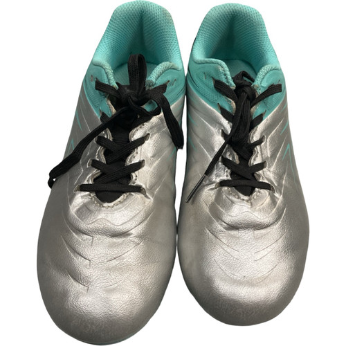 Vist Large View of Product Image Which is Used Dsg DSG24YSC-GRY Soccer Cleats Silver Junior 02.5