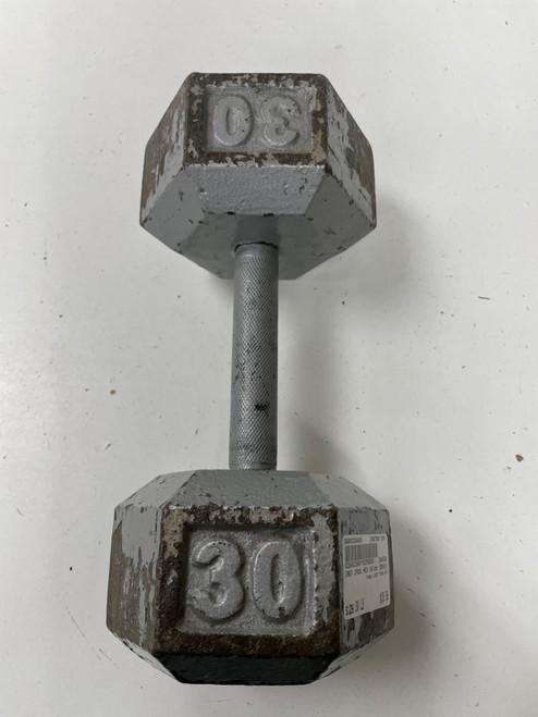 Vist Large View of Product Image Which is Used CAST IRON HEX Hex Dumbbell (Each) 30 lb