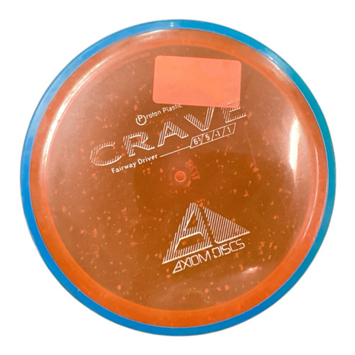 Vist Large View of Product Image Which is Used Axiom PROTON CRAVE Disc Golf Driver Orange