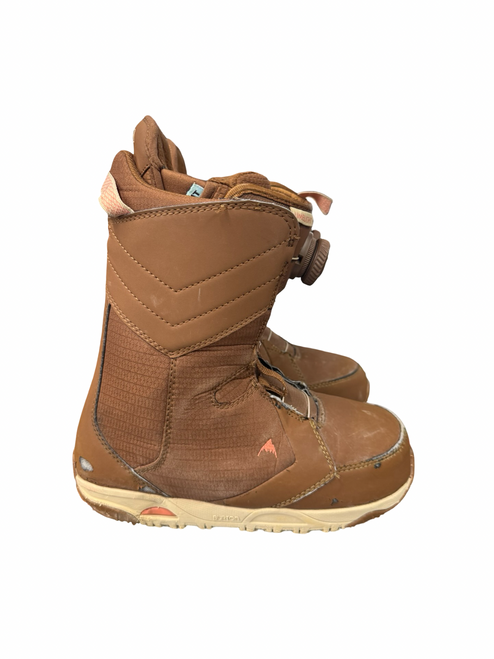 Vist Large View of Product Image Which is Used Burton LIMELIGHT BOA Womens Snowboard Boots Brown Senior 7
