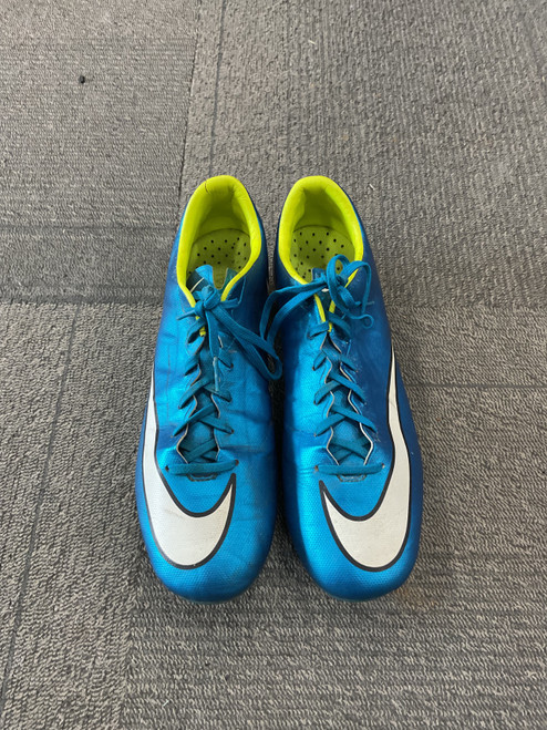 Vist Large View of Product Image Which is Used Nike MERCURIAL Soccer Cleats Royal Blue Senior 9.5