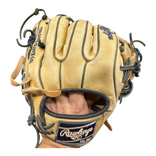 Vist Large View of Product Image Which is Used Rawlings HEART OF THE HIDE Glove RH Throw Tan 11 1/2"