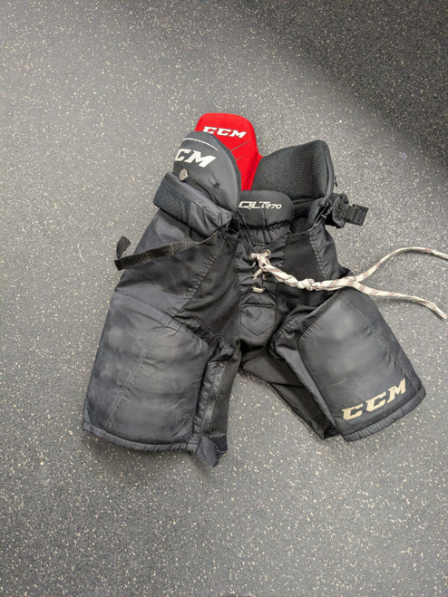Vist Large View of Product Image Which is Used CCM QLT 270 Junior Pant Black SM