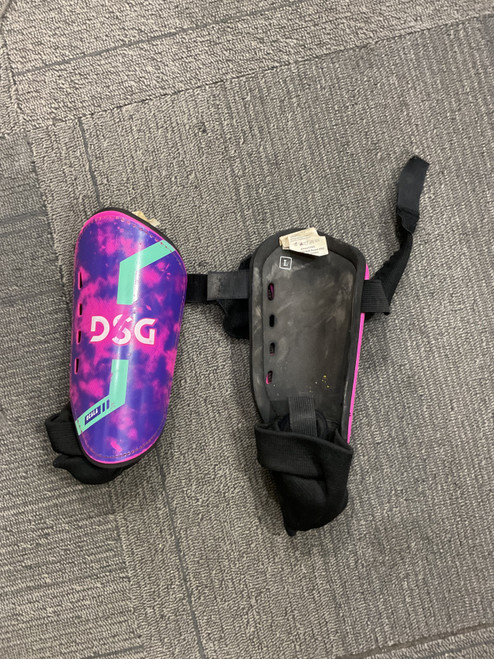Vist Large View of Product Image Which is Used Dsg Soccer Shin Guards Youth Purple XL